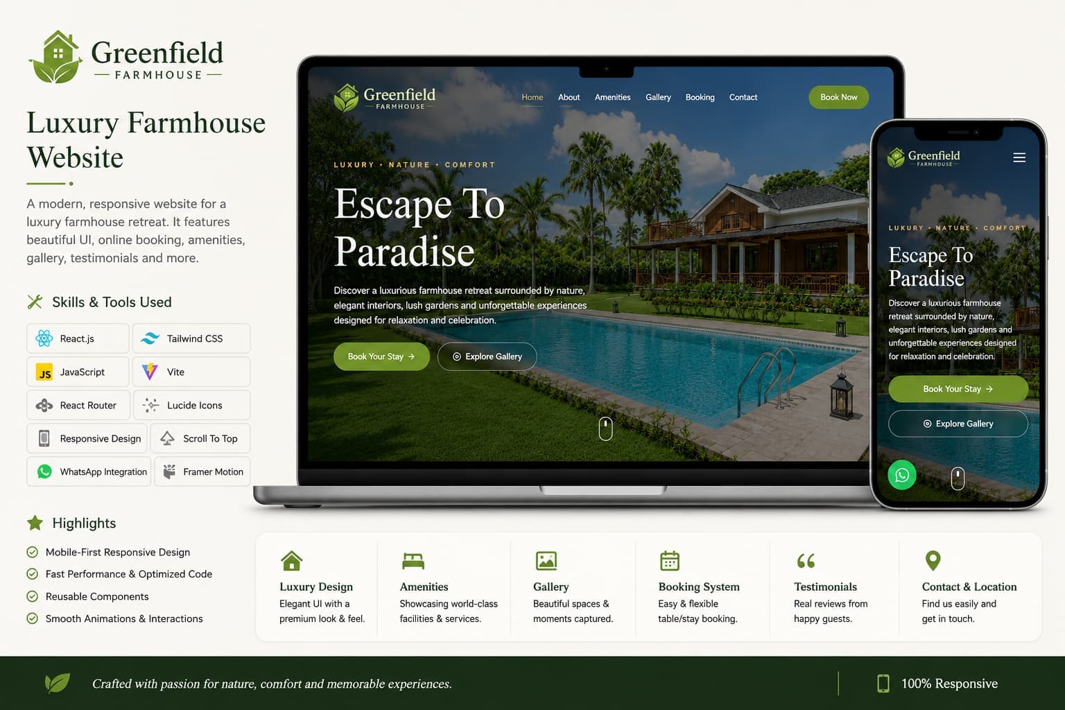 Farmhouse Website